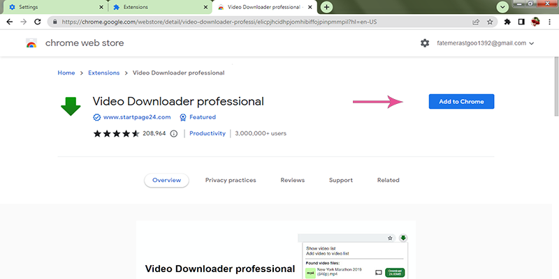 نصب افزونه کروم 