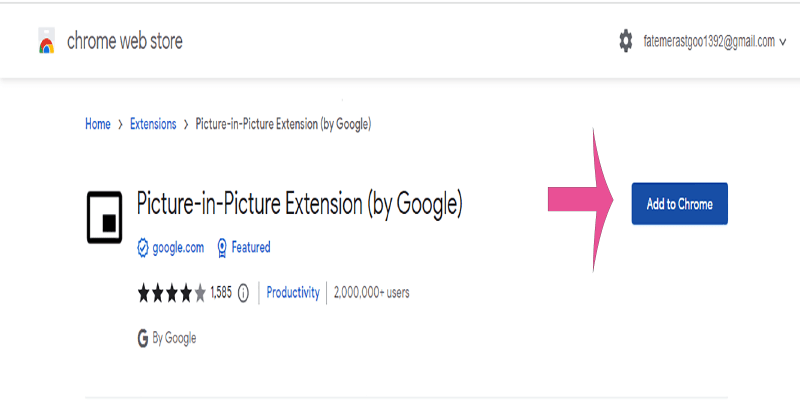 نصب افزونه کروم تماشای ویدئوی آنلاین به صورت شناور