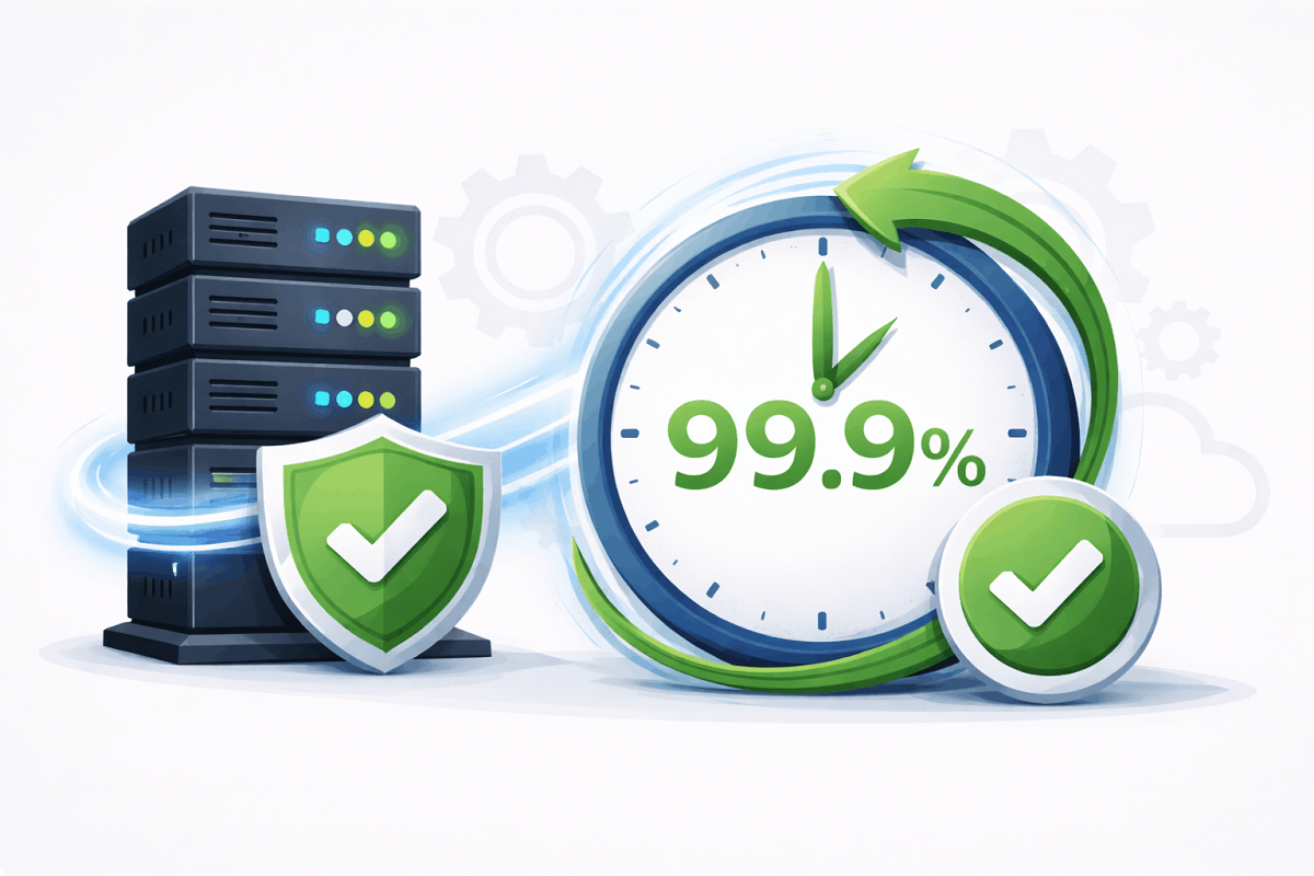 uptime -تصویر 2 | خرید هاست وردپرس ارزان؛ بهترین هاست خارجی و ایرانی در سال 1405 - آموزشگاه کامپیوتر کلیک آپتایم بالا و قطعی کم در هاست سرور